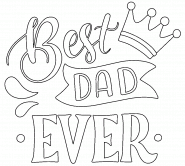 Best DAD EVER!!!! - coloring page n° 1330