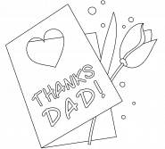 Thanks Dad! - coloring page n° 1331