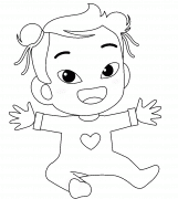 Little Baby Girl - coloring page n° 1333