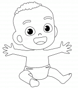 Smiling Baby Boy - coloring page n° 1335