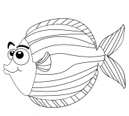 Multicolored Fish - coloring page n° 1342