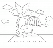 Small Paradise Island - coloring page n° 1344