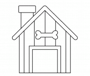 Dog House - coloring page n° 1363