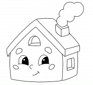 Cartoon House - coloring page n° 1369