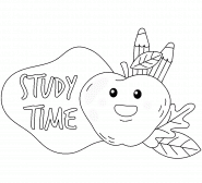 Study Time! - coloring page n° 1372