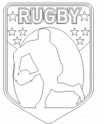 RUGBY emblem - coloring page n° 139