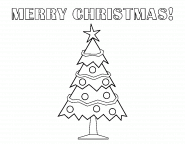 Christmas tree - coloring page n° 14
