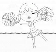 Cheerleader - coloring page n° 140