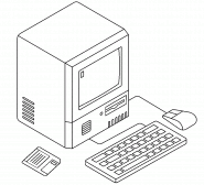 Computer From The 80s - coloring page n° 1407