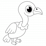 Cartoon Vulture - coloring page n° 1413