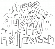 Happy Halloween, October 31st. - coloring page n° 1422