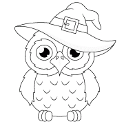 Halloween Owl - coloring page n° 1425