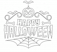 Happy Halloween (Night) - coloring page n° 1431