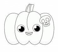 Cute Halloween Pumpkin - coloring page n° 1432