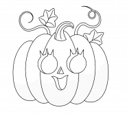 Halloween Pumpkin Girl  - coloring page n° 1448