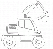 Excavator - coloring page n° 145