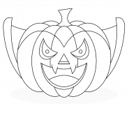 Vampire Pumpkin - coloring page n° 1453