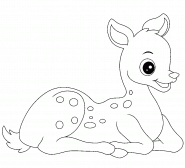 This Fawn Is So Cute!!! - coloring page n° 1476