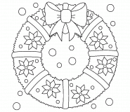 Christmas Wreath - coloring page n° 1481