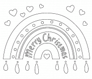 Christmas Rainbow - coloring page n° 1485