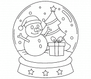 Snow Ball - coloring page n° 1489