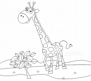 Giraffe - coloring page n° 149