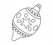 Colorful Christmas Ornament - coloring page n° 1491