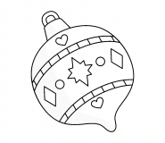 Christmas Bauble - coloring page n° 1492