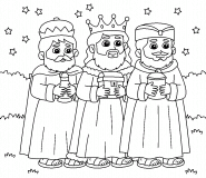 The Three Wise Men - coloring page n° 1501