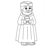 Balthazar <br>(The Three Wise Men) - coloring page n° 1502