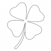 Four Leaf Clover - coloring page n° 1543