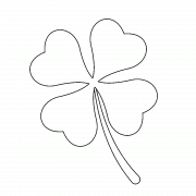 Lucky Clover for St. Patrick's Day - coloring page n° 1544