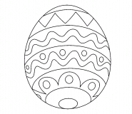 Beautiful Easter Egg - coloring page n° 1554