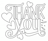 Thank You! - coloring page n° 1563