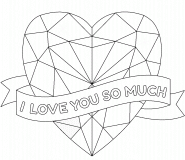I Love You So Much - coloring page n° 1568