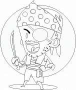 A young pirate - coloring page n° 164