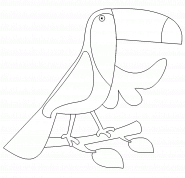 Toucan - coloring page n° 168