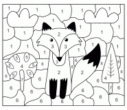 Color By Number (Online Game) | Fox in the Forest 