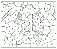 Color By Number (Online Game) | The Hare and the Giant Carrot