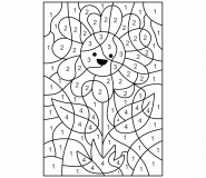 Sunnybelle, the Singing Sunflower - Color By Number