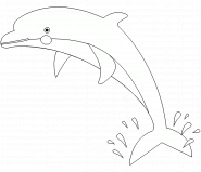 Dolphin - coloring page n° 171