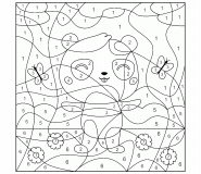 Dancing Panda and the Butterflies - Color By Number (Online Game)