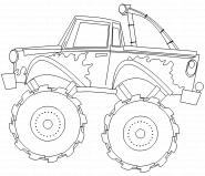 Muddy Truck - coloring page n° 172