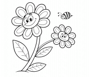 Soleilla and Petaline, the Smiling Flowers - Online Coloring