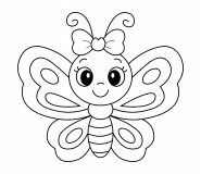 Lila the Magical Butterfly - Online Coloring