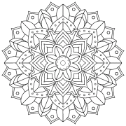 Symphony of Petals and Shapes - Online Coloring