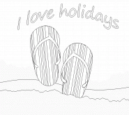 I love holidays - coloring page n° 176