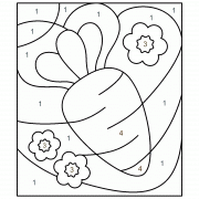 Garden Carrot - Color By Number (Online Game)