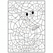 Lena’s Scooter Adventure - Color By Number (Online Game)