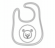 Baby Feeding Bib - Online Coloring